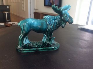 Blue Mountain Pottery Moose Made In Japan 1980