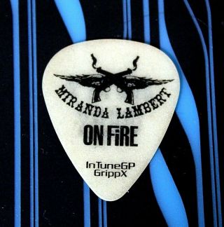 Miranda Lambert // Scotty Wray On Fire Tour Guitar Pick // Glow - In - The - Dark