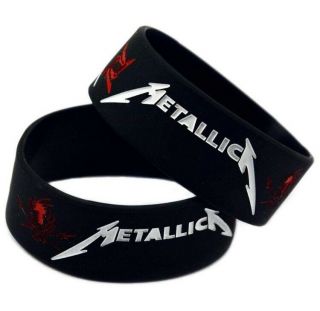 Metallica Heavy Metal Band Silicone Wristband Bracelet