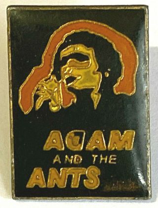 Adam Ant And The Ants - Old Og Vtg 1980`s Enamel Metal Pin Badge Wave Punk