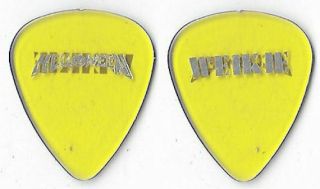 Helloween Silver Foil/see Thru Yellow Tour Guitar Pick