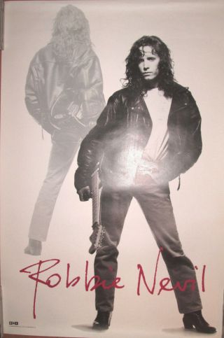 Robbie Nevil 1988 Emi Promotional Poster,  24x36,  Ex