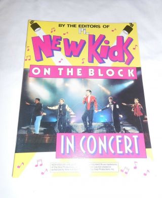 1990 Kids On The Block Nkotb Rock N Roll Picture Book