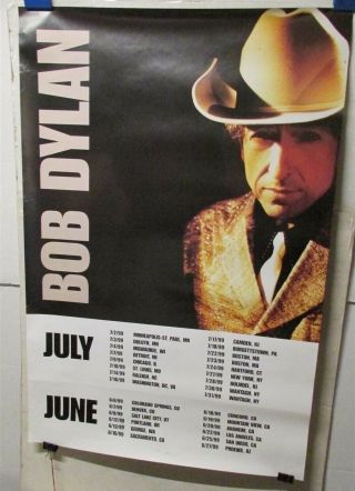 Bob Dylan On Tour 1999 2 Sided 24x36 " Promo Cd Store Poster [r70]