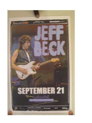 Jeff Beck Concert Poster Gig Colorado