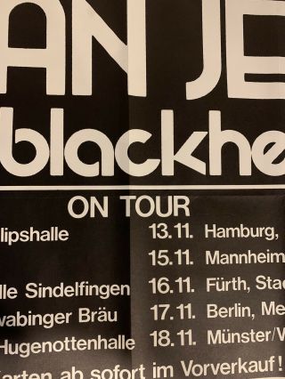 Joan Jett & The Blackhearts Vintage Concert Poster Germany 4