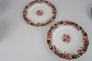 Vintage Set Of 2 Queen Anne Floral Salad Plates 8 " Wide