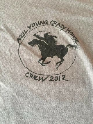 2012 size MEDIUM NEIL YOUNG CRAZY HORSE Crew Tshirt 4
