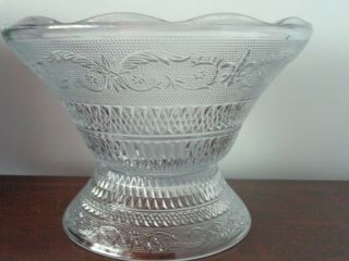 VINTAGE DEPRESSION PUNCH BOWL SET WITH 12 CUPS & STAND 3