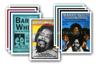 Barry White - 10 Promotional Posters - Collectable Postcard Set 1