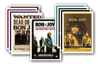 Bon Jovi - 10 Promotional Posters - Collectable Postcard Set 2