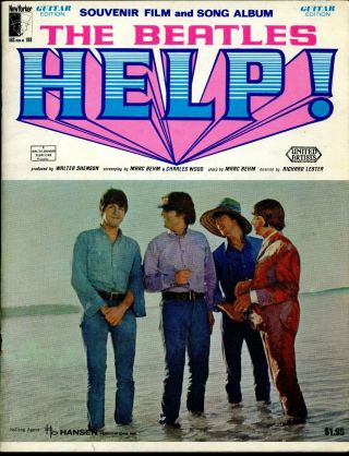 Help The Beatles 1965 Souvenir Film & Song Album - Guitar Edition
