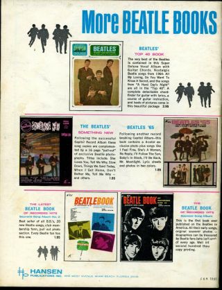 Help THE BEATLES 1965 Souvenir Film & Song Album - GUITAR Edition 2