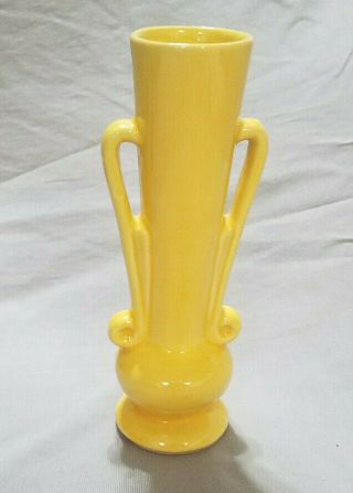 Vintage Yellow Shawnee Pottery Bud Vase 878
