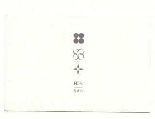 K - POP BTS BT21 WINGS Tour Concert in Seoul Mini Photo Card - JUNGKOOK RM JIN 6/8 2