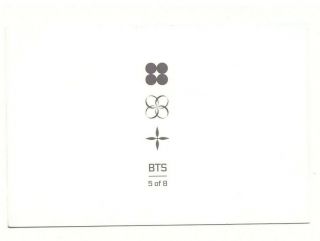 K - POP BTS BT21 WINGS Tour Concert in Seoul Mini Photo Card JUNGKOOK RM JIN - 5/8 2