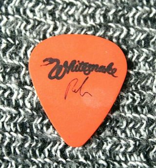 Whitesnake // Reb Beach Tour Guitar Pick // Orange/black Alice Cooper