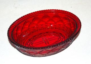 Westmoreland Glass Hen On Nest Covered Dish Ruby Red Bottom Only Marked
