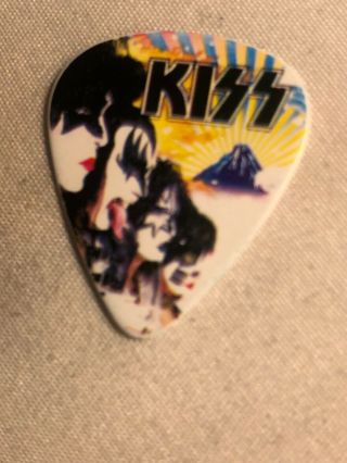Kiss Mount Rushmore Art Guitar Pick Tommy Thayer Signed Spaceman Rare Design Wow
