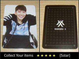 Monsta X 1st Mini Album Debut Trespass Black Kihyun Official Photo Card