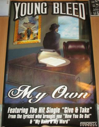 Young Bleed My Own,  No Limit/priority Promo Poster,  2000,  24x36,  Ex,  Hip - Hop