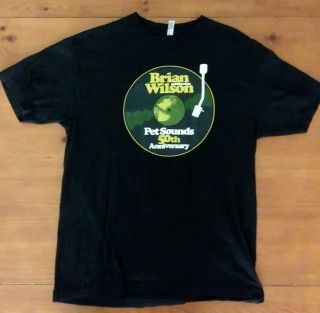 Brian Wilson Pet Sounds 50th Anniversary T Shirt L Black