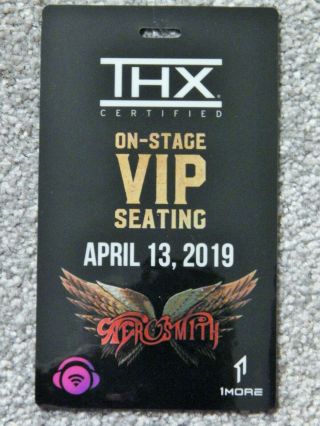 Aerosmith On - Stage Vip Seating Credential April 13 2019 Park Theater Las Vegas