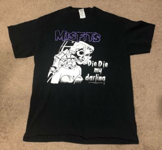 2015 Misfits Die Die My Darling 2 - Sided Official T - Shirt Shirt M Punk Danzig