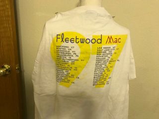 Tultex Vintage Concert Tee White Fleetwood Mac Size XL 3