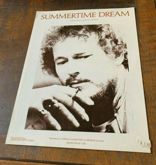 Gordon Lightfoot Sheet Music Summertime Dream Us