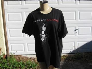 T - Shirt John Lennon Give Peace A Chance X - Large 2008 100 Cotton