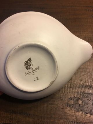 Vintage California Sasha Brastoff Pottery Dish Oval Modern Design C2 8