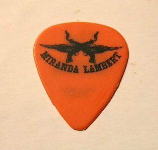 Miranda Lambert // Alex Weeden Tour Guitar Pick / Orange Stage - Wear