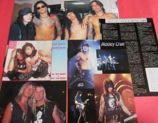 Aerosmith Steven Tyler Motley Crue Nikki Sixx 1994 Clipping Japan Ir 9s 8page