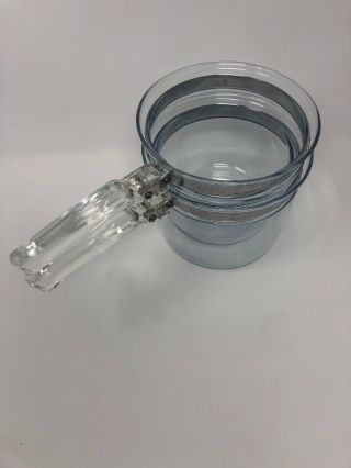 Vintage Pyrex Glass Flameware 1 - 1/2 Qt.  Double Boiler 6283 No Lid 4