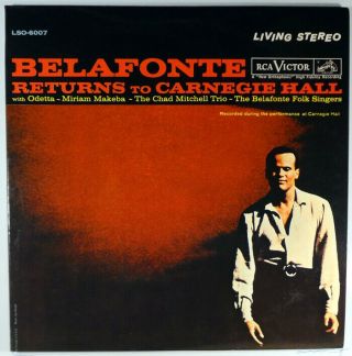 Belafonte Returns To Carnegie Hall - 2 Lp Stereo - Odetta Makeba Mitchell - Unplayed