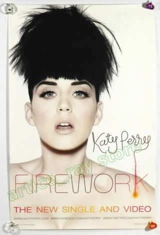Katy Perry Teenage Dream Complete Confection Firework Taiwan Promo Poster 2012 3