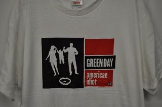 Green Day American Idiot 2004 Tour T Shirt White Large