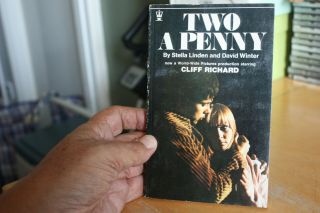 Rare Cliff Richard Paperback Book - Two A Penny - 1968 -.