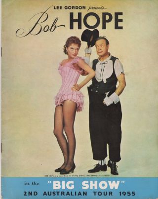 Bob Hope 1955 Australian Tour Programme Rare Lee Gordon