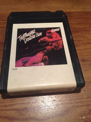 Ted Nugent / Double Live Gonzo 1978 Cbs Records 8 Track Tape