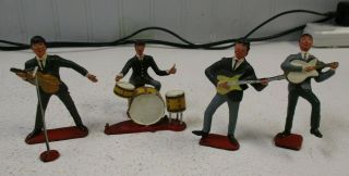 The Beatles Vintage 1960 Figurines Cake Topper Swingers Set