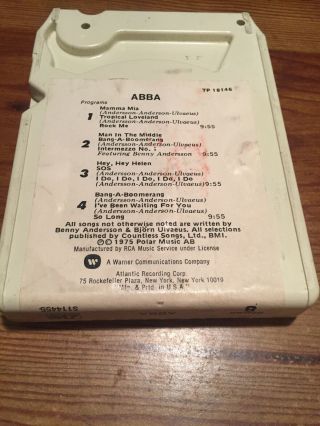 ABBA/ 1975 Polar Records 8 Track Tape 4