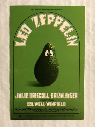 Bill Graham Led Zeppelin 1969 BG 170 Postcard Mailer - TUTEN 2