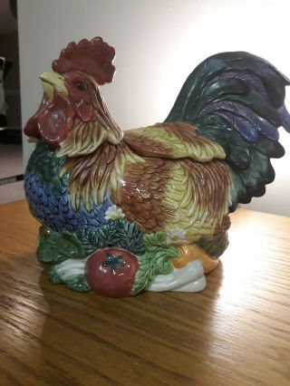 Fitz And Floyd Coq Du Village Rooster Soup Tureen Classic