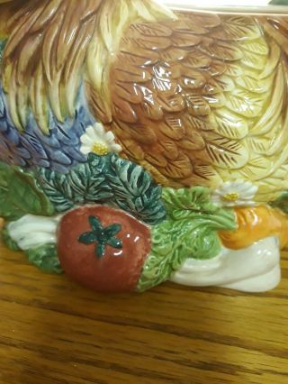 Fitz and Floyd Coq du Village Rooster Soup Tureen Classic 6
