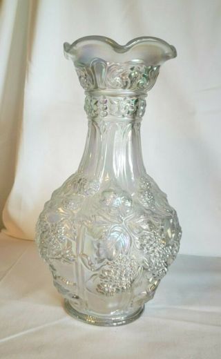 Large 10 1/2 " Imperial Glass Opalescent Loganberry Grape Vase (102)