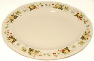 Royal Doulton - Miramont Tc1022 Fruit Design 13 " Oval Platter / Plate England