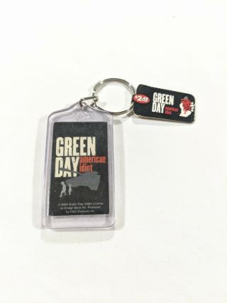 Green Day Keychain 2005 American Idiot Vintage Billy Joe Armstrong
