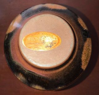 Robert Maxwell Mid Century Modern Stoneware Pottery Vase With Paper Label 6